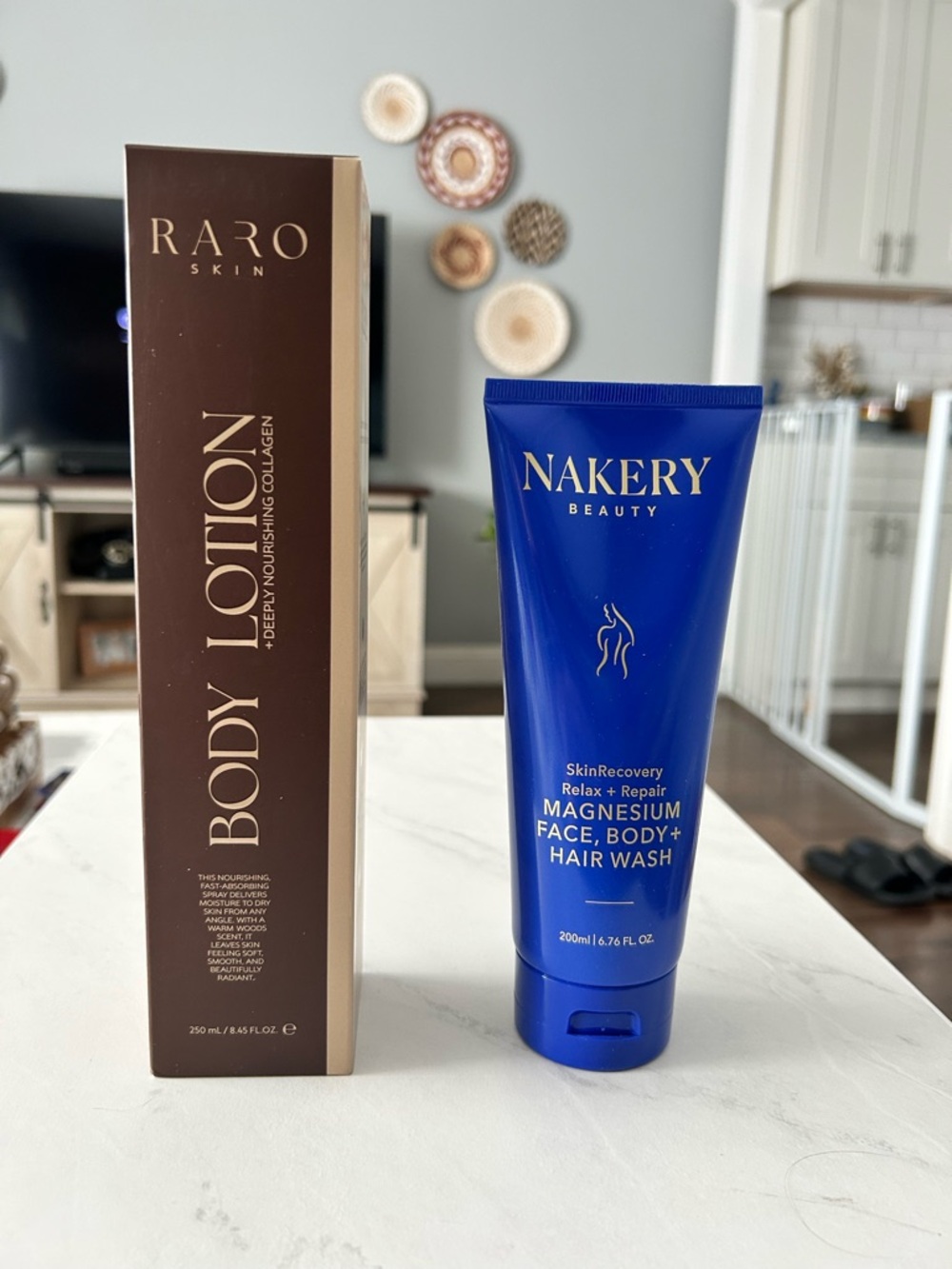 Nakery Beauty Magnesium Face, Body & Hair Wash. Raro body lotion